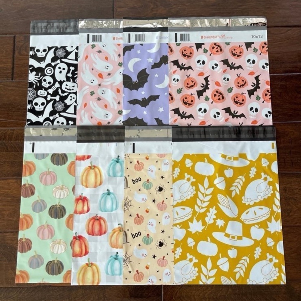 40 Pack - 10x13” Fall Vibes Fun Mix Poly Mailers